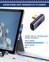 90 Degree Right Angle USB C Adapter, 40Gbps Data Transfer, USB 4.0/Thunderbolt 4 Type C Male to Female
