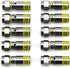 Klein Tools VDV812-606 F-Connector, Professional Grade Male Universal Compression Connectors for RG6/6Q, 10-Pack