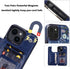 uCOLOR Wallet Case for iPhone 15 Plus 6.7" with Card Holder Slot, Flip PU Leather Kickstand, RFID Blocking, Navy Blue
