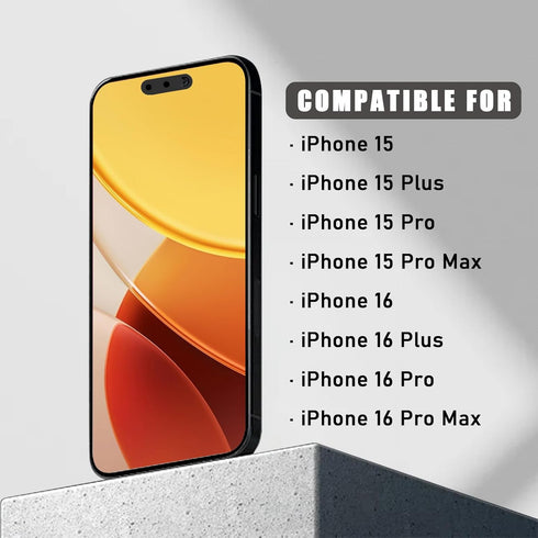 15/15 Plus/15 Pro/15 Max/16/16Plus/16 Pro/16 2 Pack-Black Phone Webcam Cover,Updated Front Camera Cover Compatible