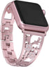 Bling Bracelets Compatible with Apple Watch Band - 46mm/45mm/44mm/42mm Stainless Steel Dressy Jewelry