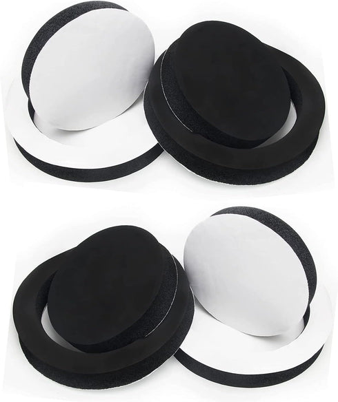 6.5" Foam Speaker Enhancer System Sponge Kit for Universal Drivers, Self Adhesive Car Door Speaker Foam Rings (4)