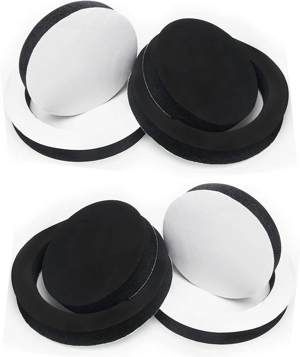 6.5" Foam Speaker Enhancer System Sponge Kit for Universal Drivers, Self Adhesive Car Door Speaker Foam Rings (4)