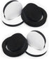 6.5" Foam Speaker Enhancer System Sponge Kit for Universal Drivers, Self Adhesive Car Door Speaker Foam Rings (4)