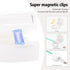 Magnetic Cable Clips Cord Organizer Holder, 6 Pack Adhesive Wire Holder for USB Charging Cable Storage for Home Office