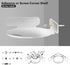 Acrylic Mini Circular Corner Shelf Mount for Security Cameras, Baby Monitors, Speakers, Plants, Easy to Install,