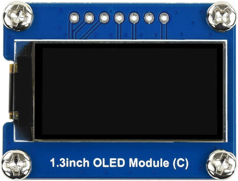 waveshare 1.3inch OLED Module, 64128 Resolution Black/White Display Module with SPI and I2C