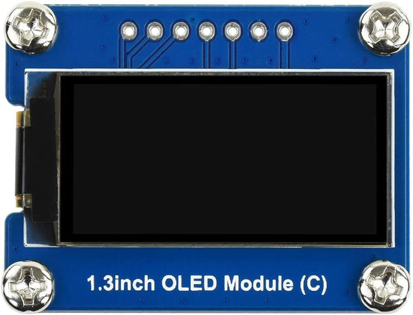 waveshare 1.3inch OLED Module, 64128 Resolution Black/White Display Module with SPI and I2C