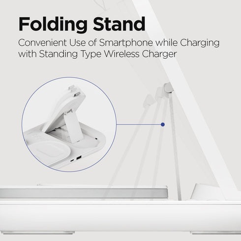 mooas All-Rounder 4 in 1 Fast Wireless Charging Nightlight Clock, Compatible with iPhone 15 14, Galaxy S24 S23