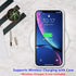 luolnh iPhone 11 Case for Men, Gold Glitter Sparkle Marble Design, Shockproof Soft Silicone TPU Bumper Cover, White &