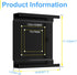 Mount for Lenovo Tiny VESA System, Mini PC Mount for ThinkCentre Tiny Desktops M600 M700 M700z M715q M800z M900 M900x