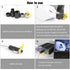 RJ45 Waterproof Connector, IP67 Industrial Ethernet Connector with Plug Dust Cover for Home, Industrial Network