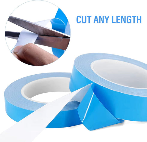 Thermal Tape, 25m x 20mm x 0.2mm, Double Side Adhesive Tapes for Heatsink, LED, IGBT, IC Chip, CPU, GPU
