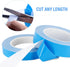 Thermal Tape, 25m x 20mm x 0.2mm, Double Side Adhesive Tapes for Heatsink, LED, IGBT, IC Chip, CPU, GPU