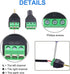 Glarks 8Pcs 3.5mm Stereo Audio Balanced Male & Female Jack to AV 3-Screw Video Balun Terminal Adapter Connector
