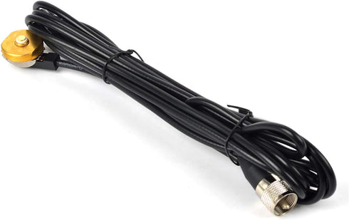 HYS TCJ-N1 400-470 13 RG58 PL259 UHF NMO Mhz Antenna with ft Coax Cable NMO to UHF Connector for Yaesu Kenwood HYT