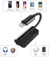 Headphone Adapter for Lightning to 3.5mm AUX Audio Jack and Charger Extender Dongle, Compatible with iPhone 11, 12