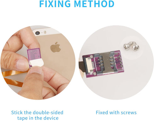 PinQiongZhe Cell Phone SIM Card Insertion Slot Extension Cable - CPE Wireless Router Nano to Mini SIM Card Expansion