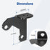 Anina 2007-2018 CB Antenna Spare Tire Mount for Jeep Car Antenna Spare Tire Bracket Compatible with Jeep JK Wrangler