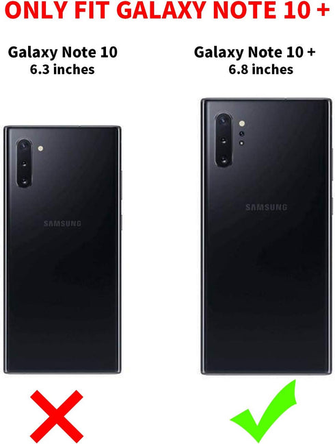 Ring Holder Series for Samsung Galaxy Note 10 Plus Case, Clear Protective Cover with Magnetic Car Phone Mount Support