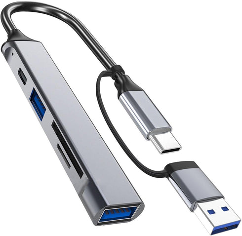 YUGSHNKFC USB C Hubs 5 in 1 USB C/USB Adapter Docking Station with