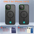 Thomo iPhone 13/14 Case - Strong Magnetic, 10FT Drop Resistant, Matte Skin, Aluminum Alloy Keys, Black, Compatible with