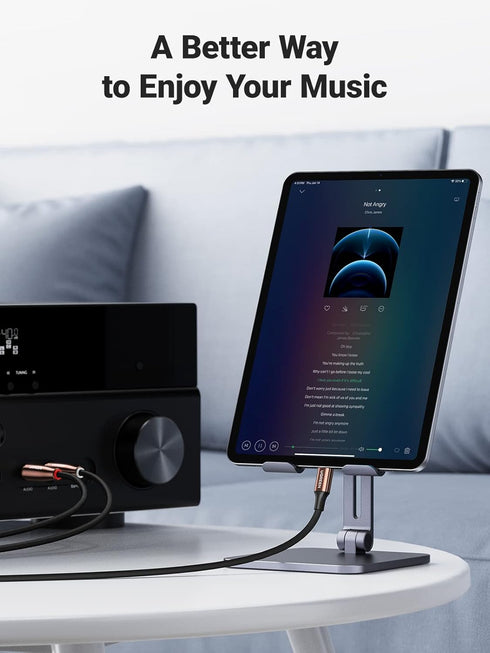 UGREEN MFi Certified Lightning to RCA Cable, 3FT, for iPhone 13 Mini Pro Max, iPad, Hi-Fi Stereo Audio Connector.