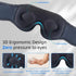 Bluetooth Sleep Mask Wireless Headphones, 3D Eye Mask for Side Sleepers, Blackout Eye Mask with Speakers