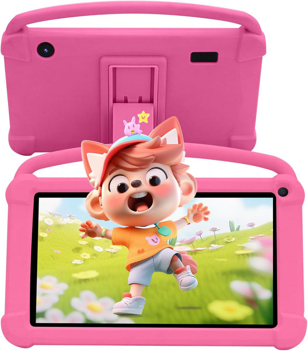 Kids Tablet 7 inch for Boys Girls, Android 12 Tablets for Kids, 4GB RAM 32GB ROM, WIFI Bluetooth, Safety Eye IPS