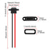 8pcs USB Connector Type-C Female Chassis 2 Pin for DIY, Waterproof USB C Pigtail Cable Extension