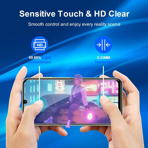 2+2 Pack Tempered Glass Screen Protector for Samsung Galaxy A25 5G with Ultra HD Camera Lens Protector