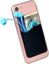 Cell Phone Card Holder for Back of Phone Case, Silicone Stick On Pocket Wallet for iPhone, Android (Black 3 Pack)