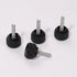 Impnit 24 M4 15 mm Pieces x Threaded Knurled Thumbscrew, Monitor Screws for Vesa Mount Screws Carbon Steel Clamping
