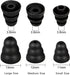 N&P 9 3.8mm Earbud Tips Earbud Covers Triple Flange Ear Tip, Pairs S/M/L Size Triple Flange Noise Isolate Silicone