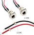Lsgoodcare 10Pack 5.5 x 2.5 MM 10A DC Power Jack Socket Adapter with 3.94 Inch 18Awg Cable