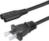 8.2ft 2 Prong Power Cord Replacement for HP Officejet Pro 9015 9015e 9025 9020 9018 9010 Printer AC Power Cord Cable