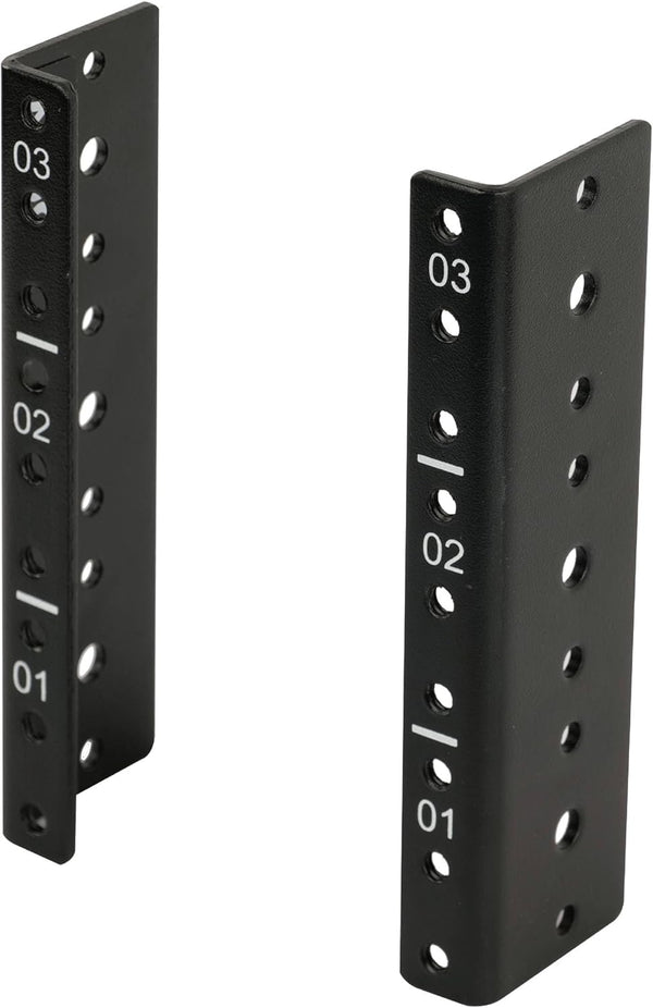 3U Vertical Server Rack Rail Pair Kit, DIY Rack Rails Kit, 12-24 Screws x48 Included to Mount Equipment 2U-20U
