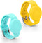 2pcs Kids Wristbands for Airtag, Adjustable Waterproof Silicone Bracelet for Toddler Child GPS Tracking (Yellow, Mint