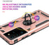 Military Grade Drop Impact Case for Samsung Galaxy S21 Ultra, Metal Rotating Ring Kickstand Holder, Heavy Duty