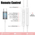 Type C Earbuds with Microphone & Volume Control - USB C Headphones for Google Pixel, Xiaomi, Samsung, OnePlus, Sony,