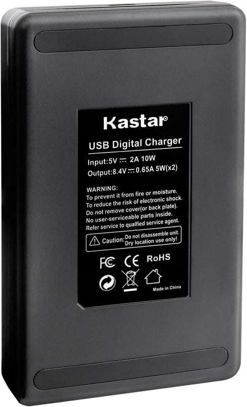 Kastar USB LCD Dual Charger and 4 Pack Battery for Canon LP-E6, Blackmagic Design Pocket Cinema Camera