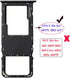 ubrokeifixit A03s A037U A03s A037U 6.5" 2021 A037U-Black) Galaxy Micro SD Card Tray,Single Sim Card Tray Slot Holder