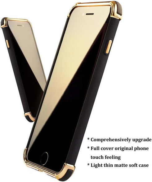 Compatible for iPhone 8 Plus Case, Ultra Slim Flexible Elegant Matte Cover, Black