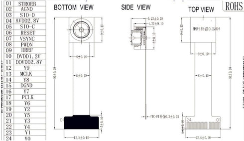 ESP32 OV2640 4 CM OV2640 2 24 Taidacent Cam Camera Module MINI Megapixel DVP Pin Interface YUV RGB JPEG Camera Breakout