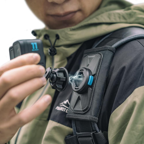 SUREWO Magnetic Quick Release Backpack Shoulder Strap Mount for Gopro Hero 13/12/11/10/9/8/7 and DJI Osmo Action