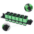 Xunsomten 2pcs 12 Fiber SC to SC APC Single Mode Fiber Patch Panel with Coupler Adapter Connectors