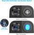 Tent Type Panel 12V USB Outlet Lighted Cigarette Lighter Socket, PD3.0 & QC3.0 Car USB Port Charger with LED Voltmeter