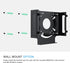 IFCASE Mac Mini Cooling Fan Mount, Wall Mount Cooling Fan Stand for Mac Mini 2010 to 2023 M2, Anti-Scratch Pad (Black)