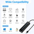 Siawclub USB3.0 7-Port Upgraded Hub, USB Extender Splitter, Multi Device Docking Station Compatible with MacBook