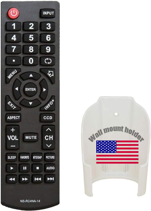 Replacement Remote Control for Insignia LED LCD HDTV TV Models NS24D510NA15, NS-32D312NA15, and More